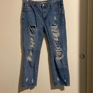 Baggy ripped jeans from papaya